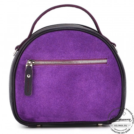 Женская кожаная сумка "Селин" (сирень\бордо)